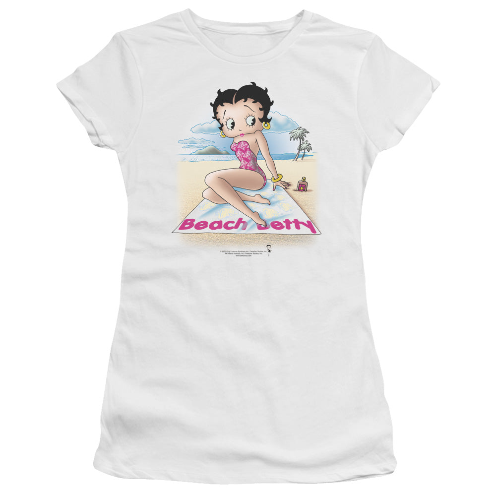 Betty Boop Beach Betty Licensed Women's T-Shirt Juniors LG