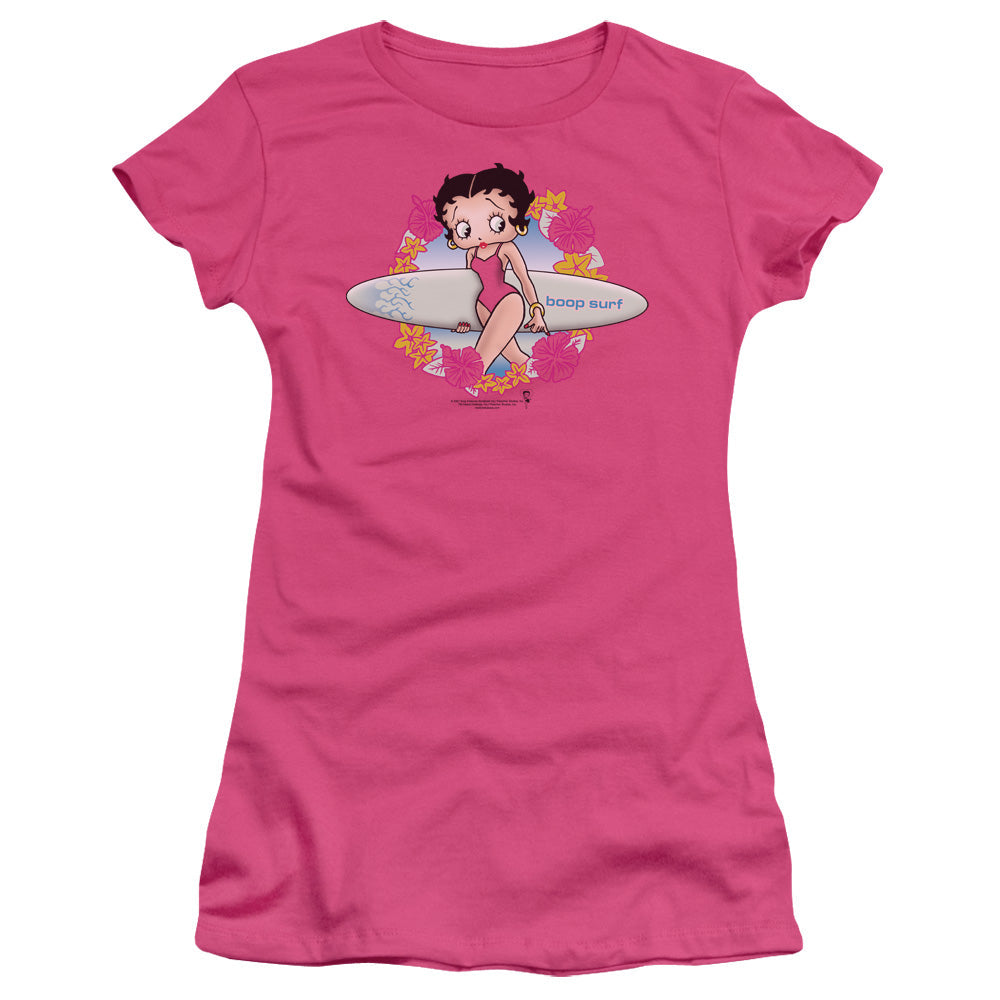 Betty Boop Surf Licensed Women's T-Shirt Juniors MD-LG