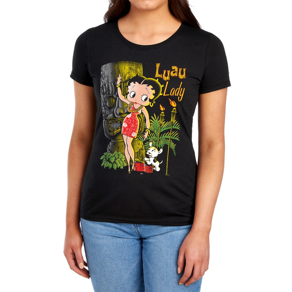 Betty Boop Luau Lady Licensed Women's T-Shirt Regular Fit LG
