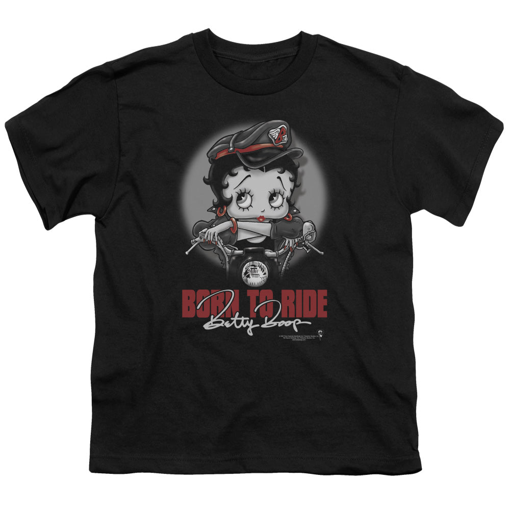 Betty Boop Born To Ride Licensed Kid's T-Shirt (Ages 4-7) XS-XL