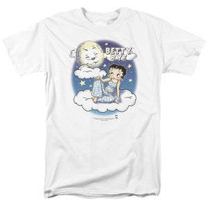 AN OFFCIALLY LICENSED BETTY BOOP BETTY BYE MEN'S REGULAR FIT T-SHIRT WHITE