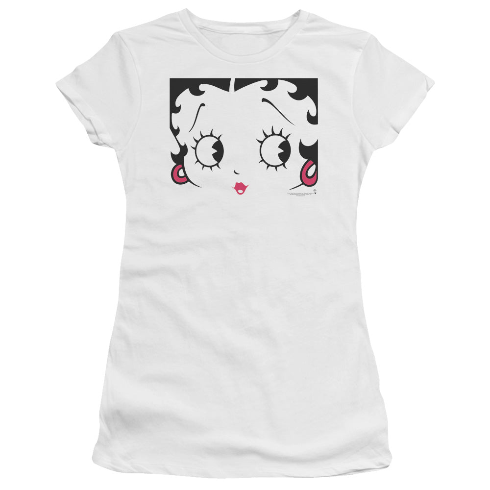 Betty Boop Close Up Licensed Women's T-Shirt Juniors LG