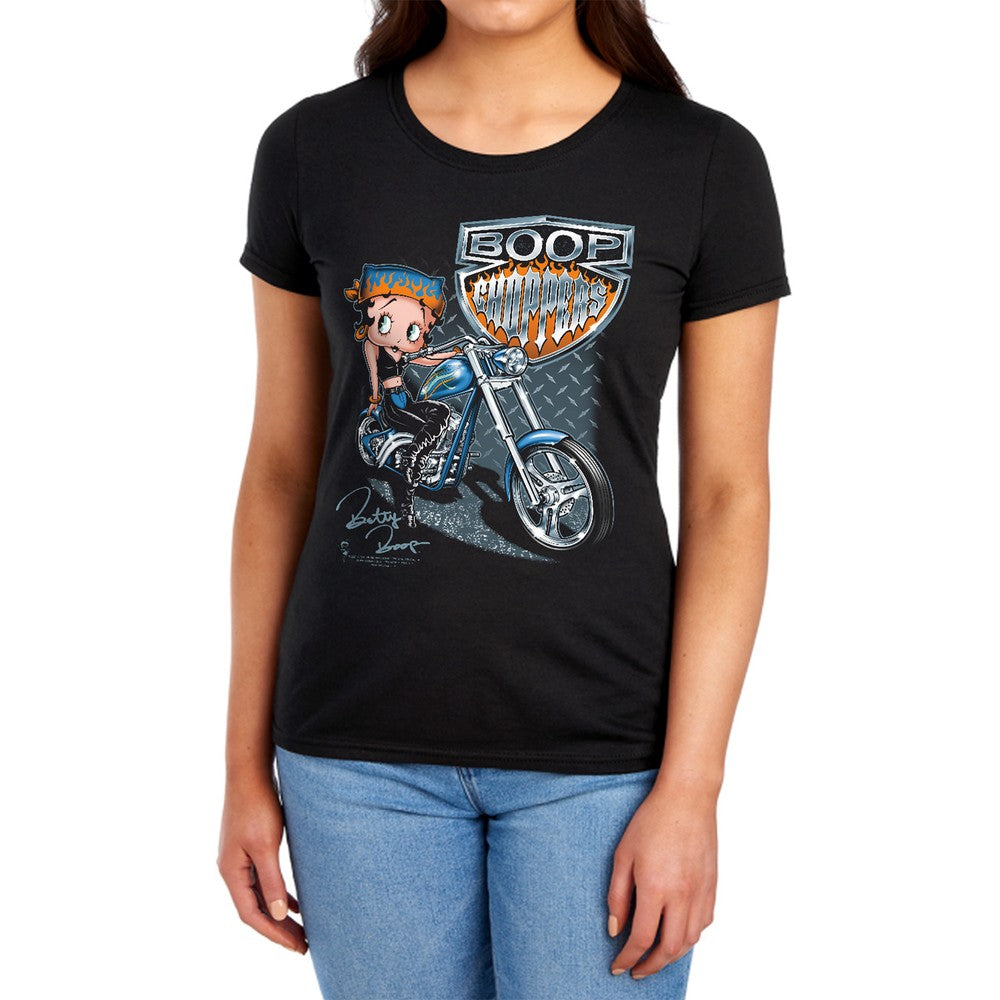 Betty Boop Choppers Licensed Women's T-Shirt Regular Fit LG-XL