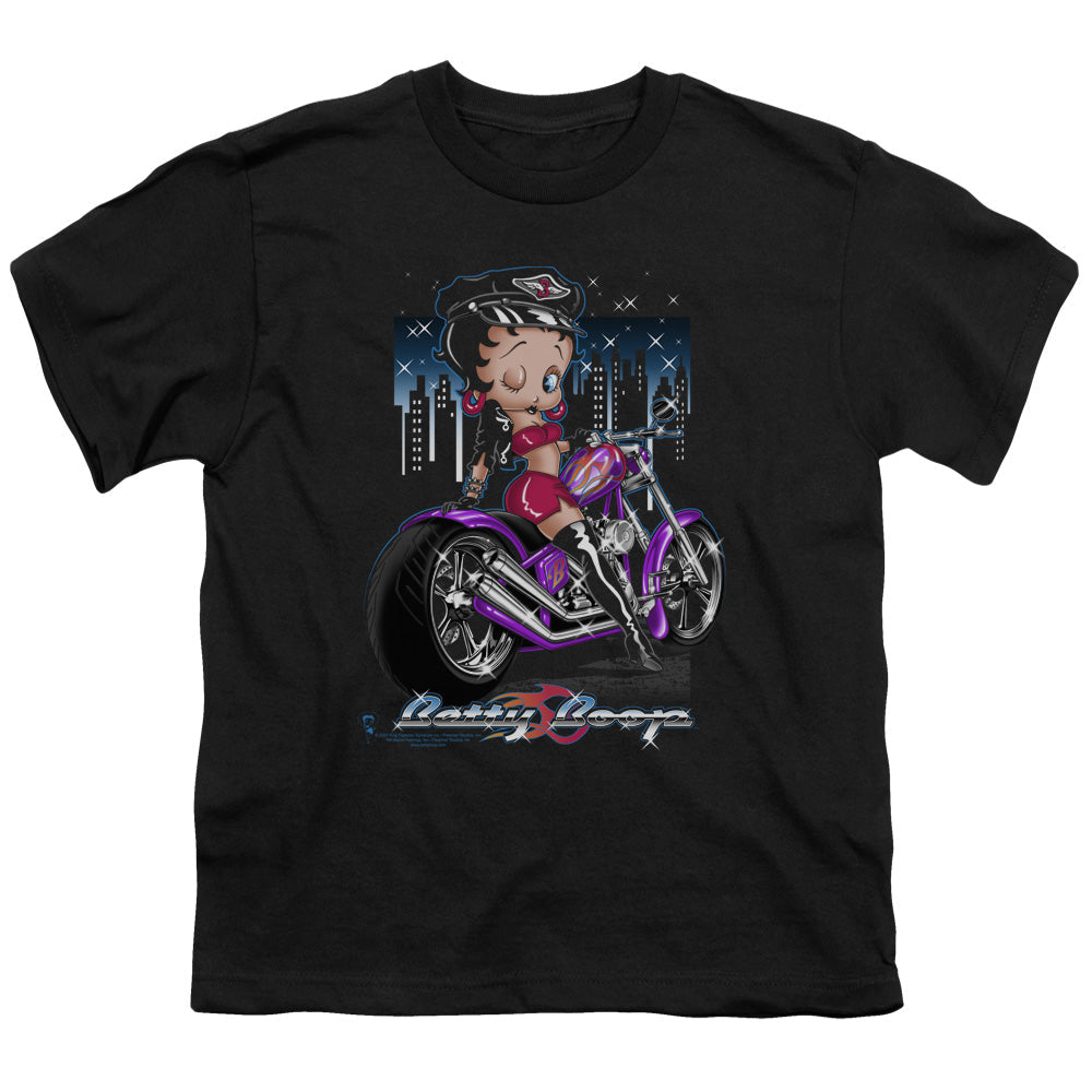 Betty Boop City Chopper Licensed Kid's T-Shirt (Ages 4-7) SM-XL