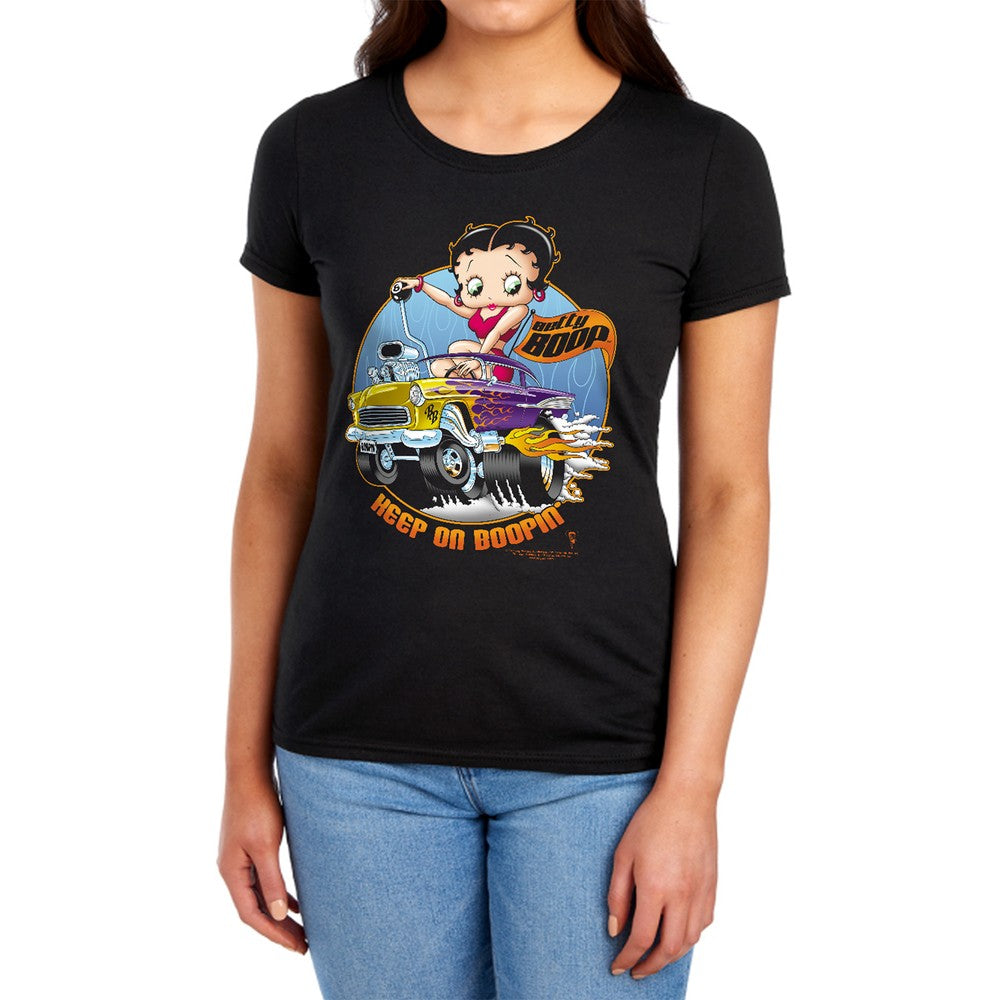 Betty Boop Keep On Boopin Licensed Women's T-Shirt Regular Fit SM-XL