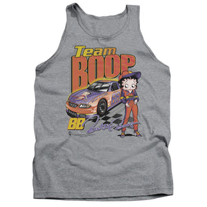 AN OFFCIALLY LICENSED BETTY BOOP TEAM BOOP ADULT UNISEX TANK TOP ATHLETIC HEATHER