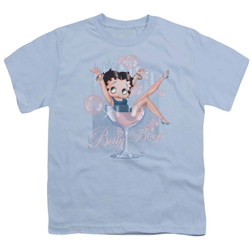 Betty Boop Pink Champagne Licensed Kid's T-Shirt (Ages 4-7) SM-XL