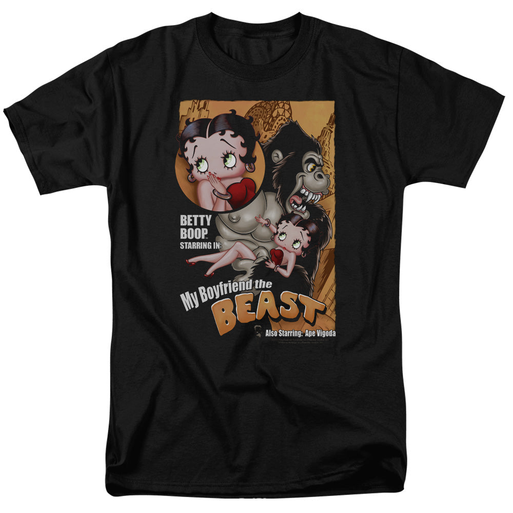 Betty Boop Boyfriend The Beast Licensed Adult Unisex T-Shirt Regular Fit Tee
