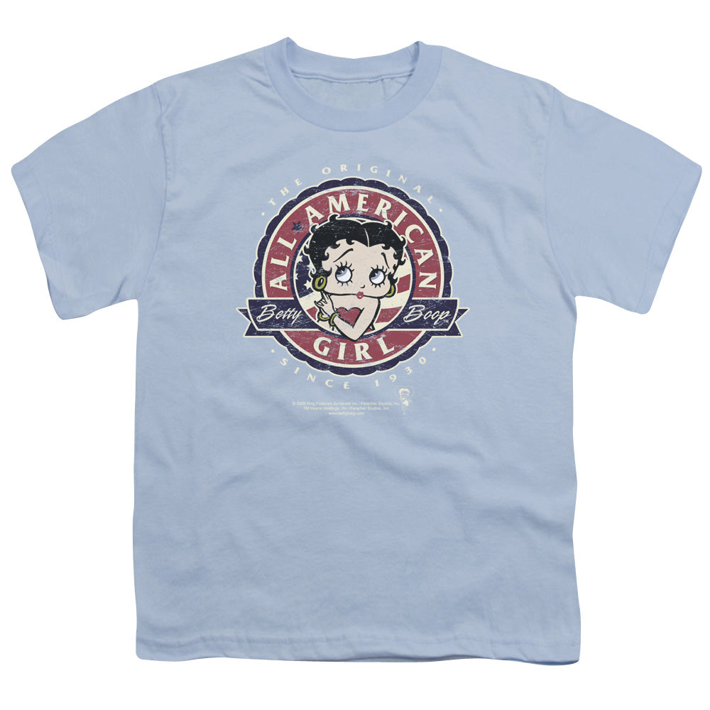 Betty Boop All American Girl Licensed Kid's T-Shirt (Ages 4-7) SM-XL
