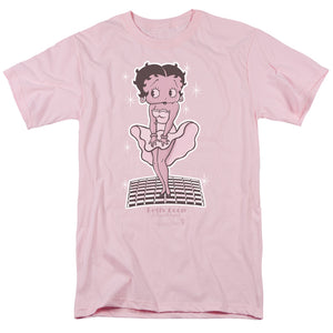 AN OFFCIALLY LICENSED BETTY BOOP HOLLYWOOD LEGEND MEN'S REGULAR FIT T-SHIRT PINK