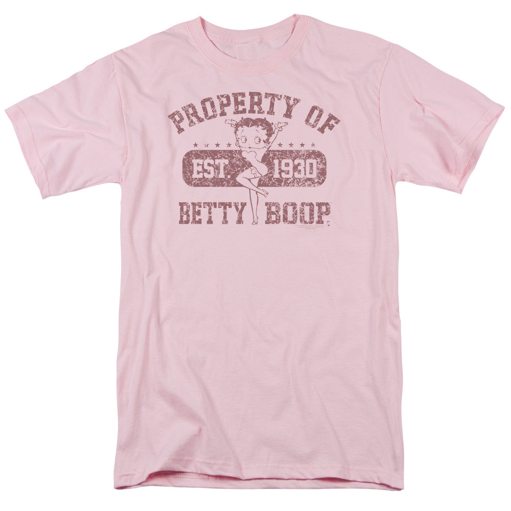 AN OFFCIALLY LICENSED BETTY BOOP PROPERTY OF BOOP MEN'S REGULAR FIT T-SHIRT PINK