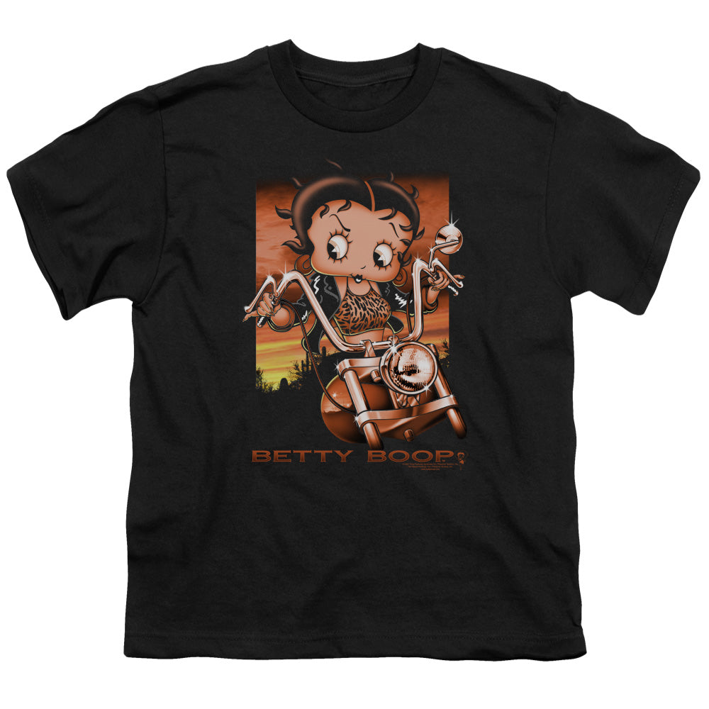 Betty Boop Sunset Rider Licensed Kid's T-Shirt (Ages 4-7) SM-XL