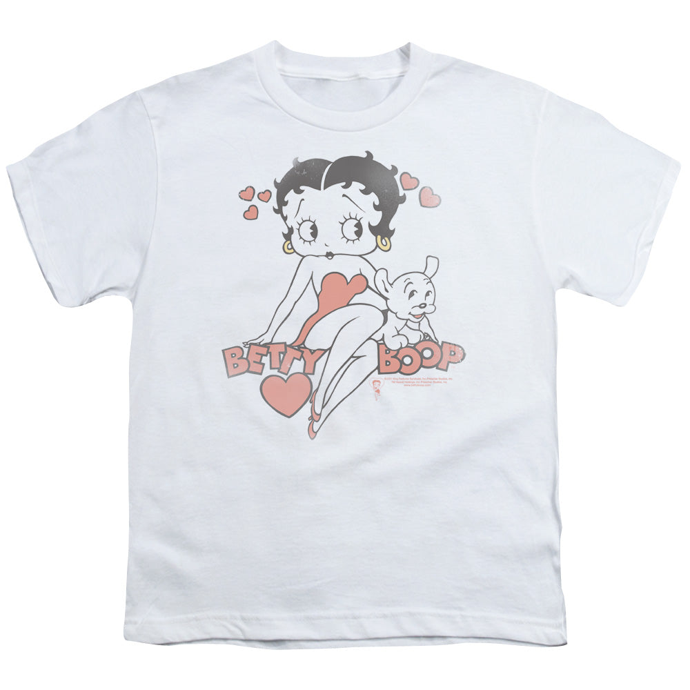 Betty Boop Classic With Pup Licensed Kid's T-Shirt (Ages 4-7) SM-XL