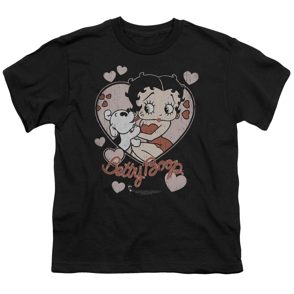 Betty Boop Classic Kiss Licensed Kid's T-Shirt (Ages 4-7) XS-XL