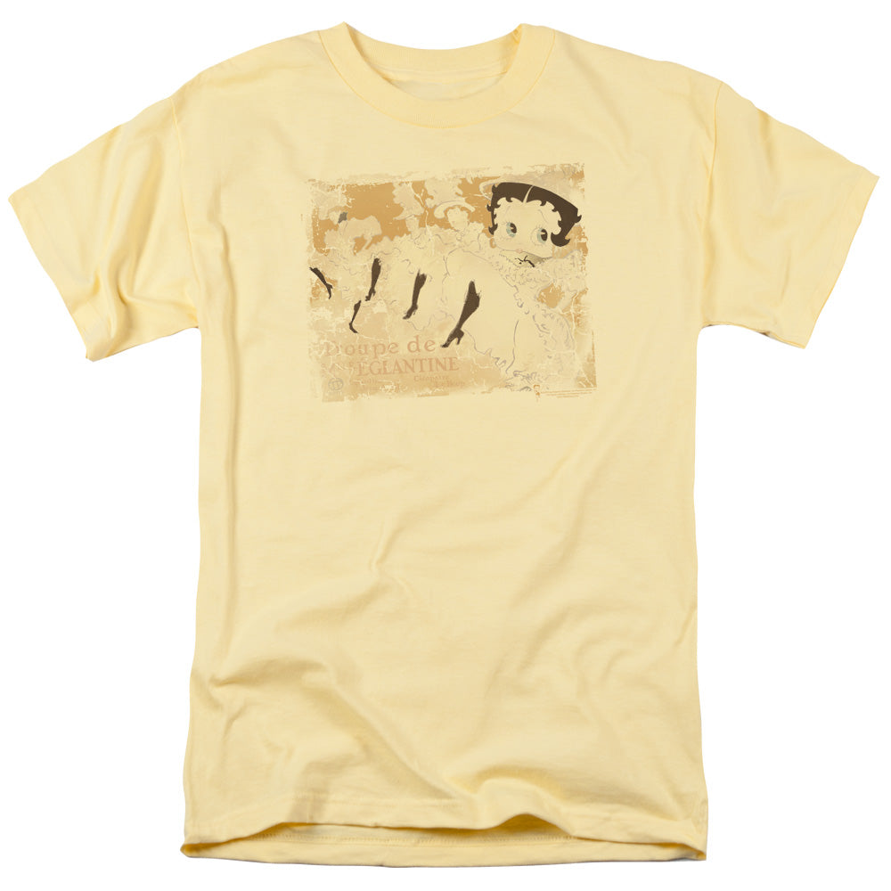 AN OFFCIALLY LICENSED BETTY BOOP CAN CAN MEN'S REGULAR FIT T-SHIRT BANANA