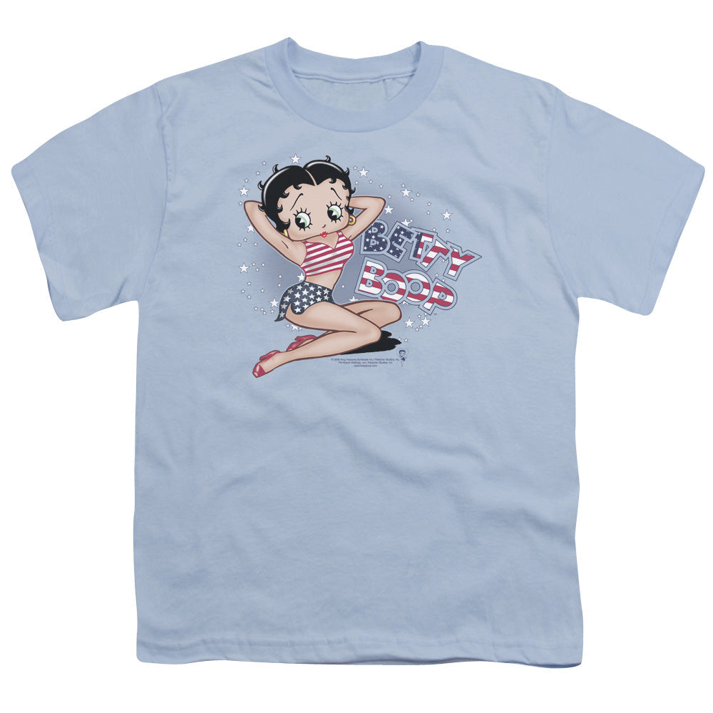 Betty Boop All American Girl Licensed Kid's T-Shirt (Ages 4-7) SM-XL
