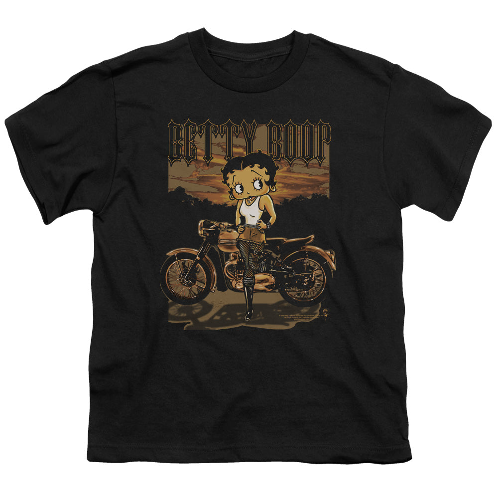 Betty Boop Rebel Rider Licensed Kid's T-Shirt (Ages 4-7) SM-XL