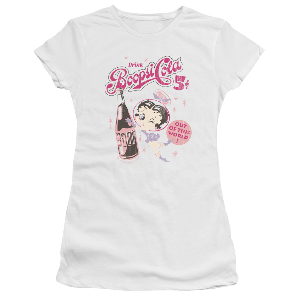 Betty Boop Boopsi Cola Licensed Women's T-Shirt Juniors LG