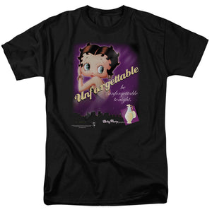 AN OFFCIALLY LICENSED BETTY BOOP UNFORGETTABLE MEN'S REGULAR FIT T-SHIRT BLACK