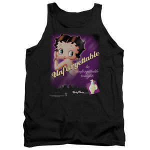 AN OFFCIALLY LICENSED BETTY BOOP UNFORGETTABLE ADULT UNISEX TANK TOP BLACK