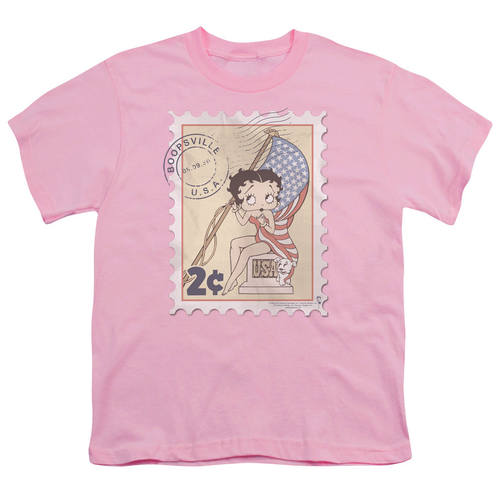 Betty Boop Vintage Stamp Licensed Kid's T-Shirt (Ages 4-7) SM-XL