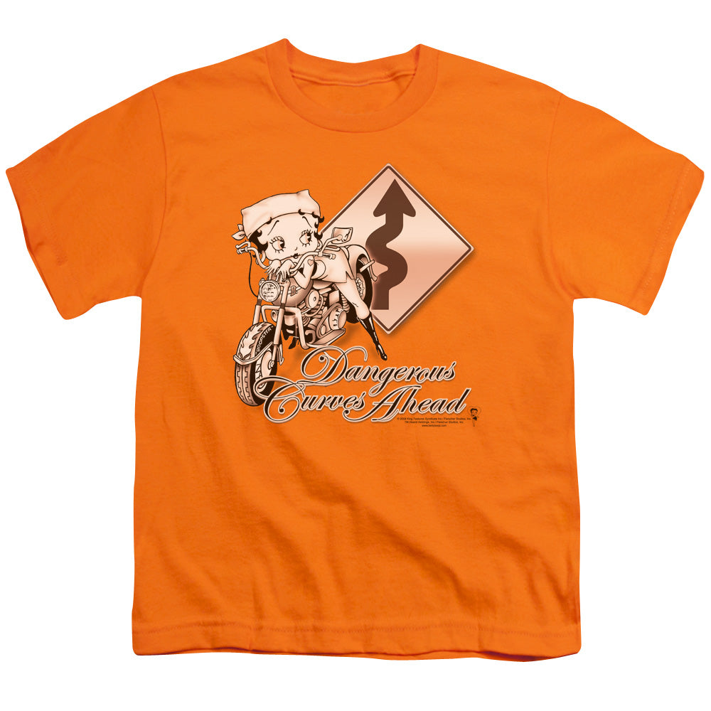 Betty Boop Dangerous Curves Licensed Kid's T-Shirt (Ages 4-7) LG