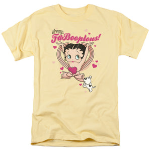 AN OFFCIALLY LICENSED BETTY BOOP FABOOPLOUS! MEN'S REGULAR FIT T-SHIRT BANANA