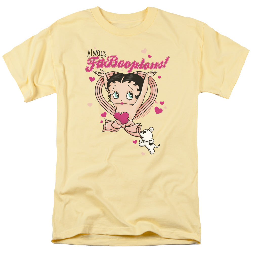 AN OFFCIALLY LICENSED BETTY BOOP FABOOPLOUS! MEN'S REGULAR FIT T-SHIRT BANANA