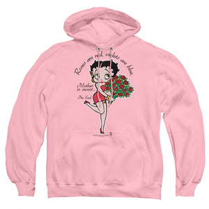 AN OFFCIALLY LICENSED BETTY BOOP MOTHER IS SWEET ADULT UNISEX PULLOVER HOODIE PINK