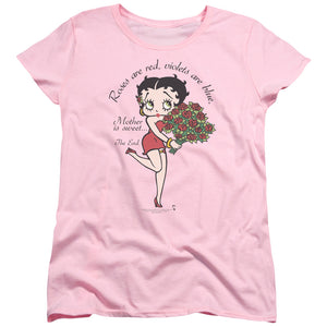 AN OFFCIALLY LICENSED BETTY BOOP MOTHER IS SWEET WOMEN'S REGULAR FIT T-SHIRT PINK