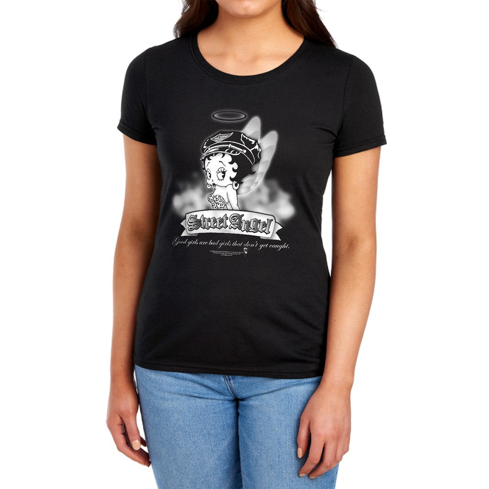 Betty Boop Street Angel Licensed Women's T-Shirt Regular Fit SM-XL
