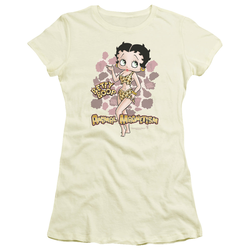 Betty Boop Animal Magnetism Licensed Women's T-Shirt Juniors LG
