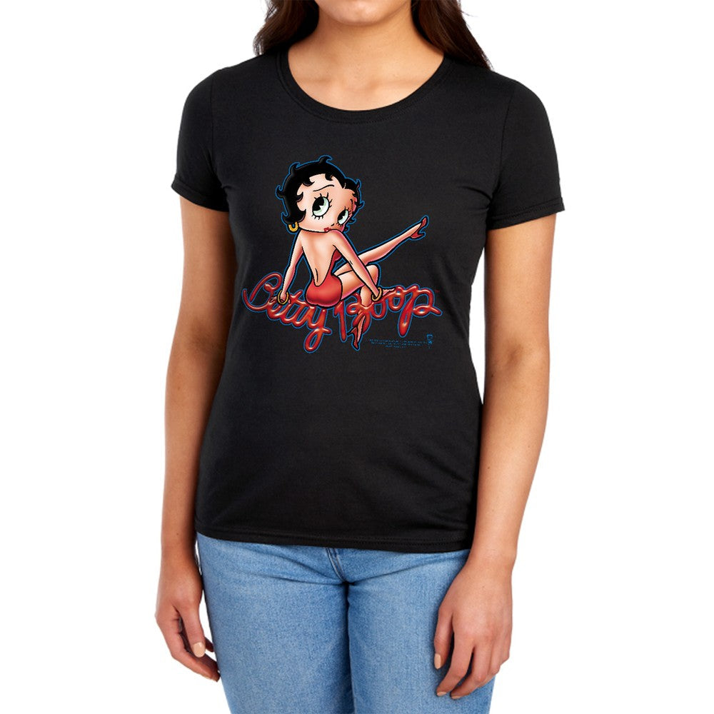 Betty Boop Bettys Back Licensed Women's T-Shirt Regular Fit LG