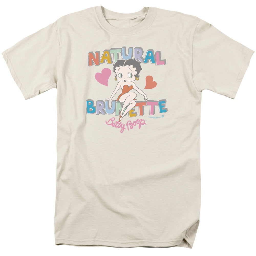 Betty Boop Natural Brunette Licensed Adult Unisex T-Shirt Regular Fit Tee SM-3X