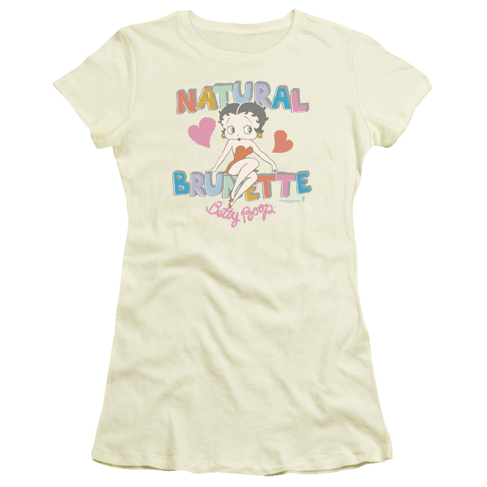 Betty Boop Natural Brunette Licensed Women's T-Shirt Juniors LG