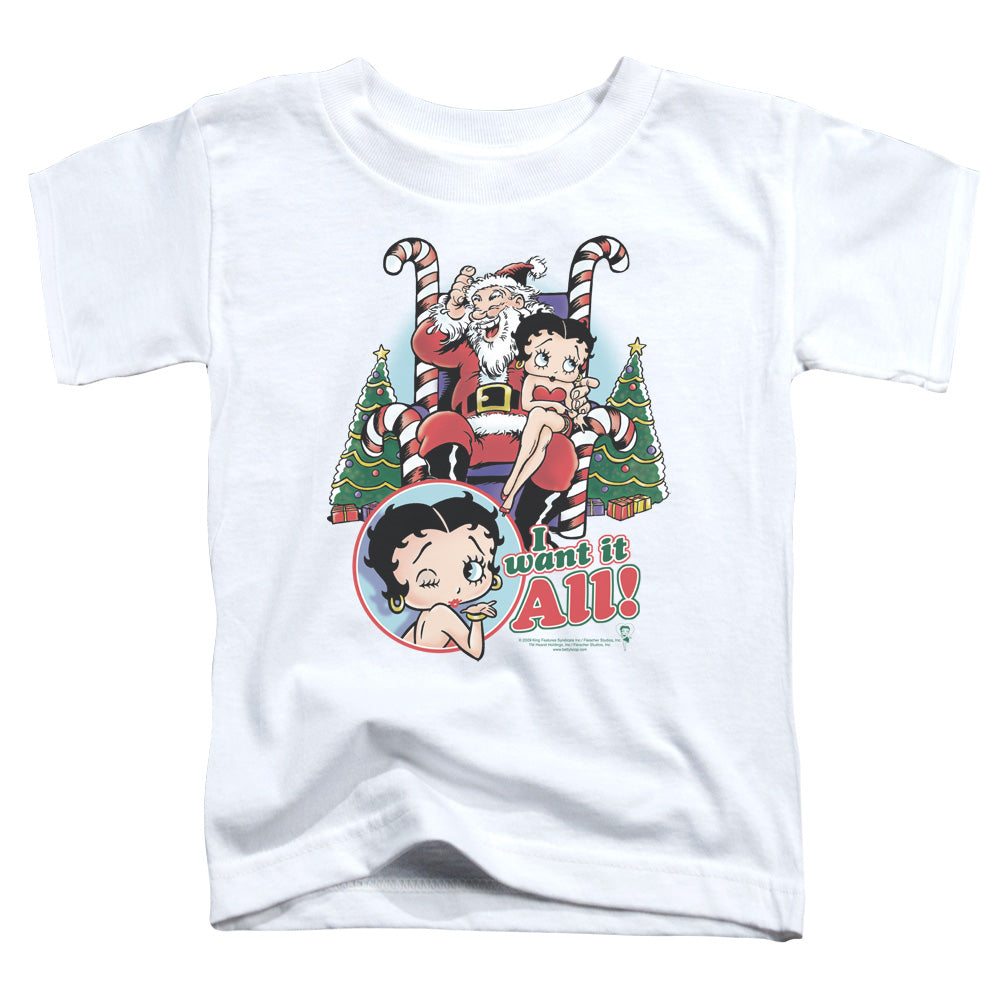 Betty Boop I Want It All Licensed Toddler T-Shirt LG
