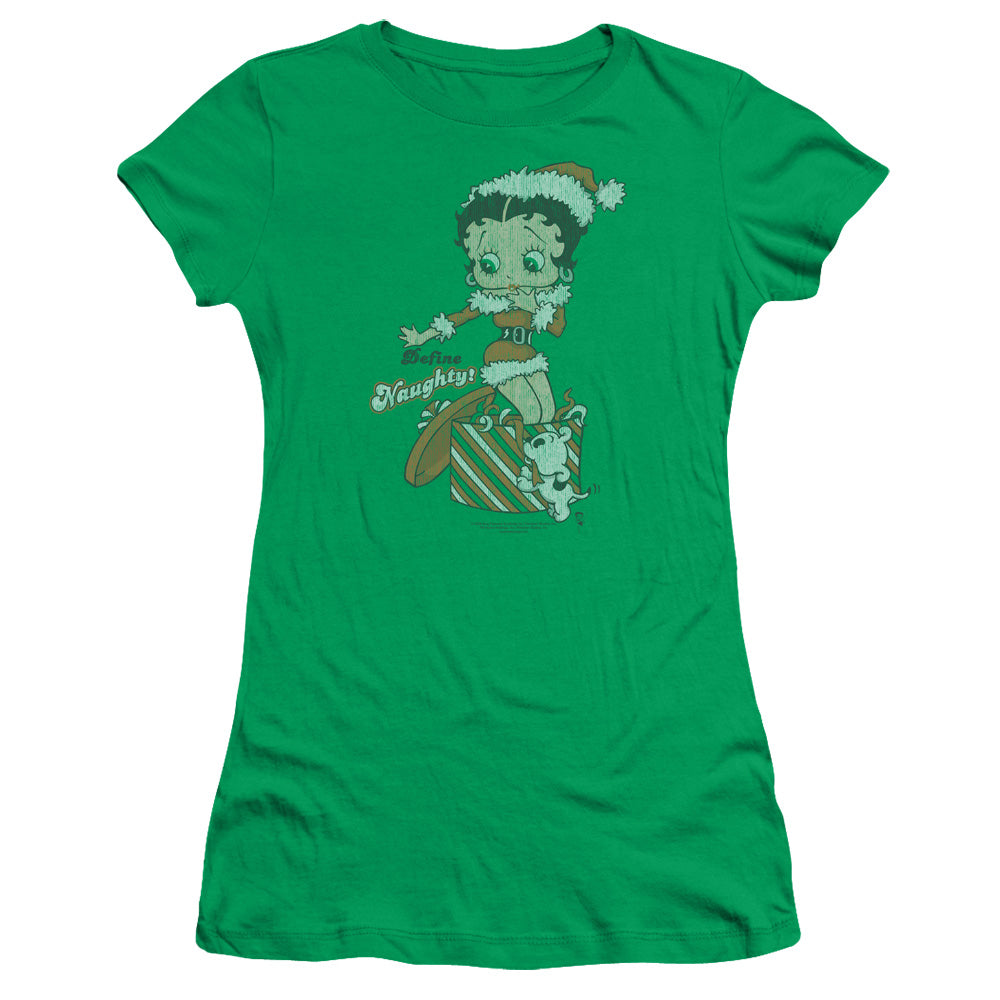 Betty Boop Define Naughty Licensed Women's T-Shirt Juniors MD-LG