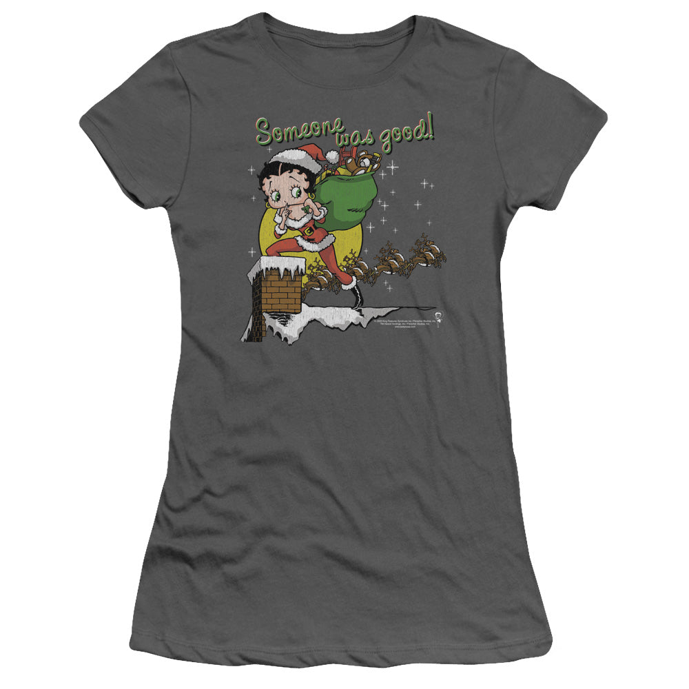 Betty Boop Chimney Licensed Women's T-Shirt Juniors SM