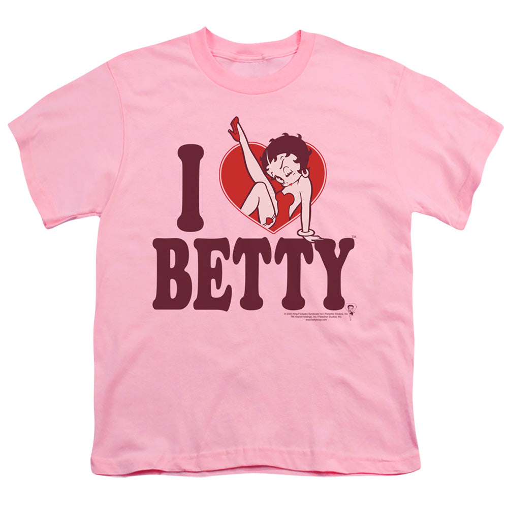 Betty Boop I Heart Betty Licensed Kid's T-Shirt (Ages 4-7) SM-XL