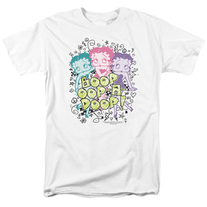 AN OFFCIALLY LICENSED BETTY BOOP SKETCH MEN'S REGULAR FIT T-SHIRT WHITE