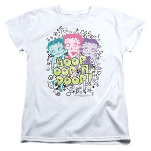 AN OFFCIALLY LICENSED BETTY BOOP SKETCH WOMEN'S REGULAR FIT T-SHIRT WHITE