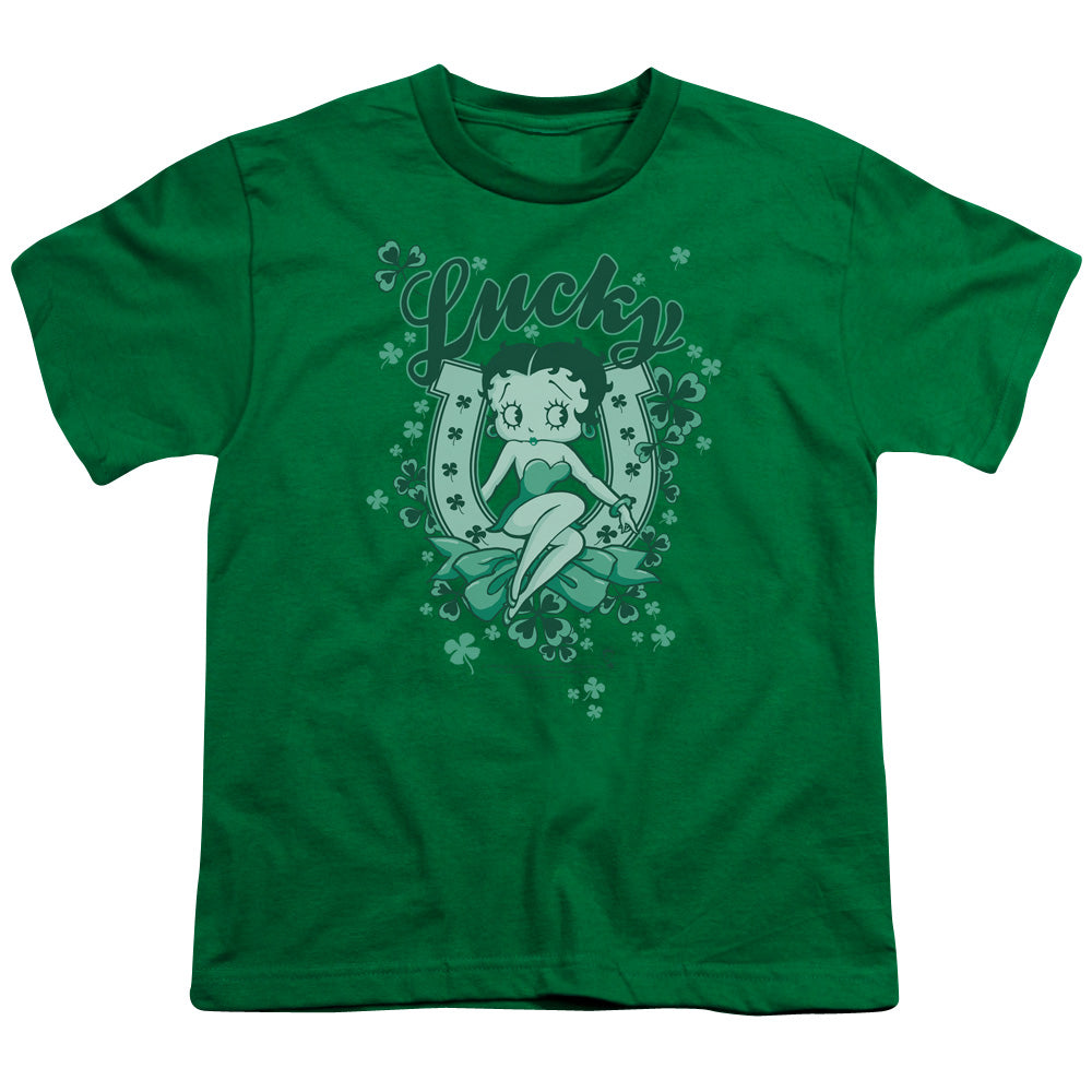 Betty Boop Lucky Boop Licensed Kid's T-Shirt (Ages 4-7) SM-XL