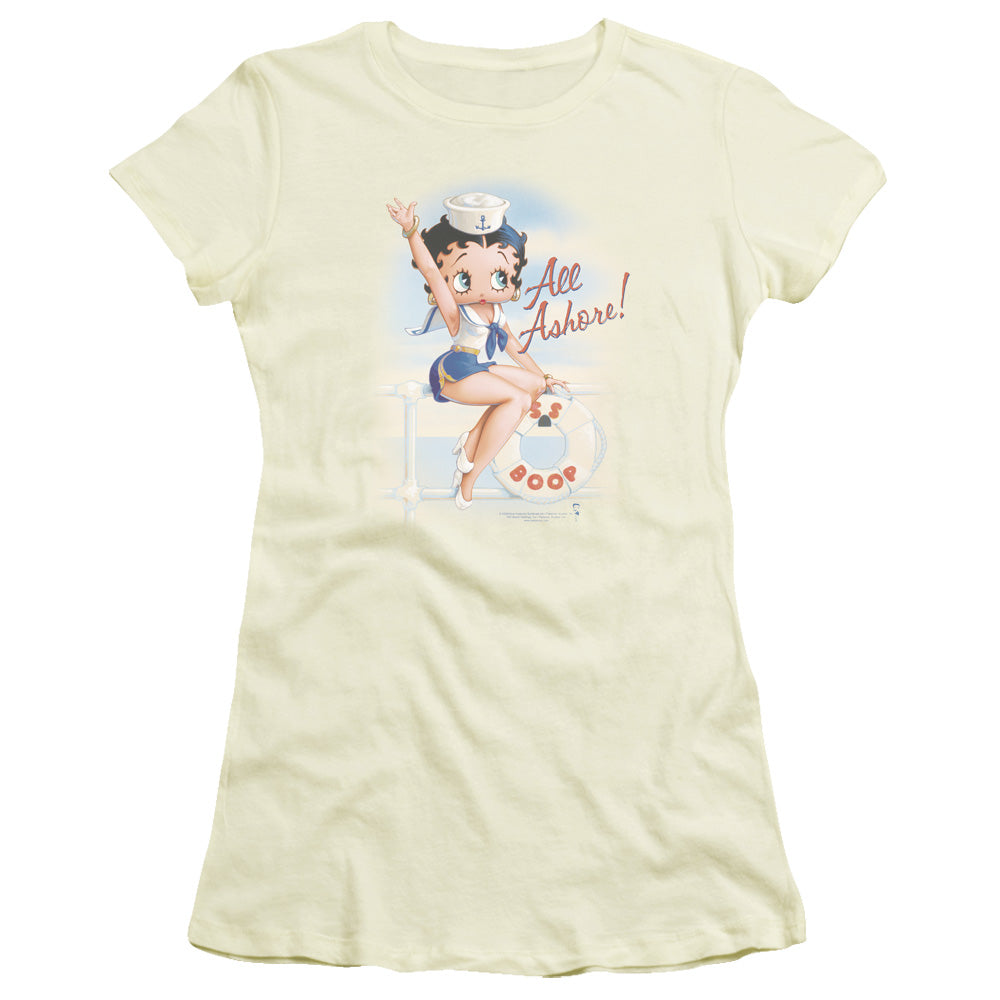 Betty Boop All Ashore Licensed Women's T-Shirt Juniors LG