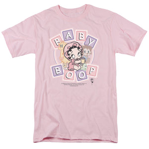 AN OFFCIALLY LICENSED BETTY BOOP BABY BOOP & FRIENDS MEN'S REGULAR FIT T-SHIRT PINK