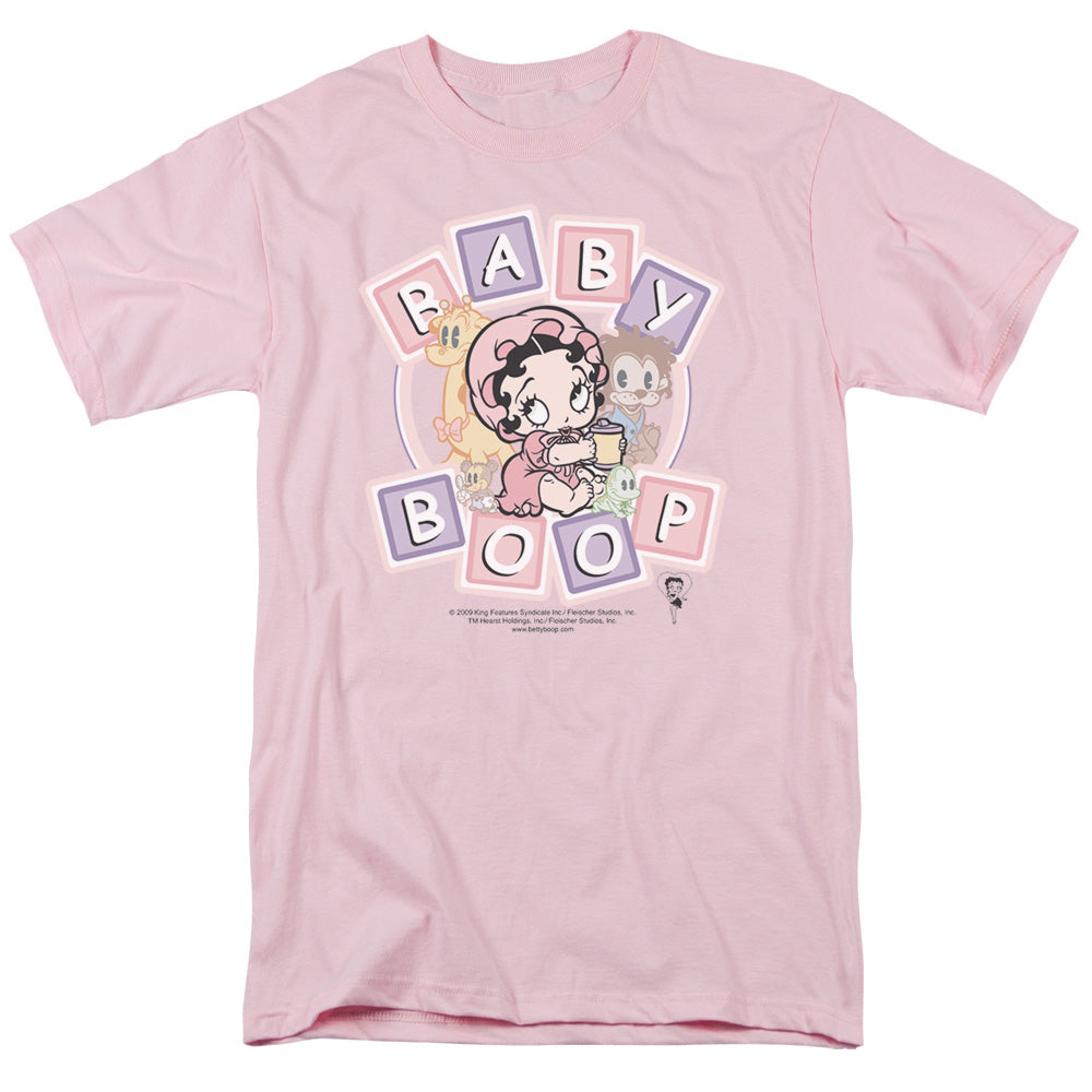 AN OFFCIALLY LICENSED BETTY BOOP BABY BOOP & FRIENDS MEN'S REGULAR FIT T-SHIRT PINK