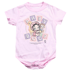 AN OFFCIALLY LICENSED BETTY BOOP BABY BOOP & FRIENDS BABY BODYSUIT PINK