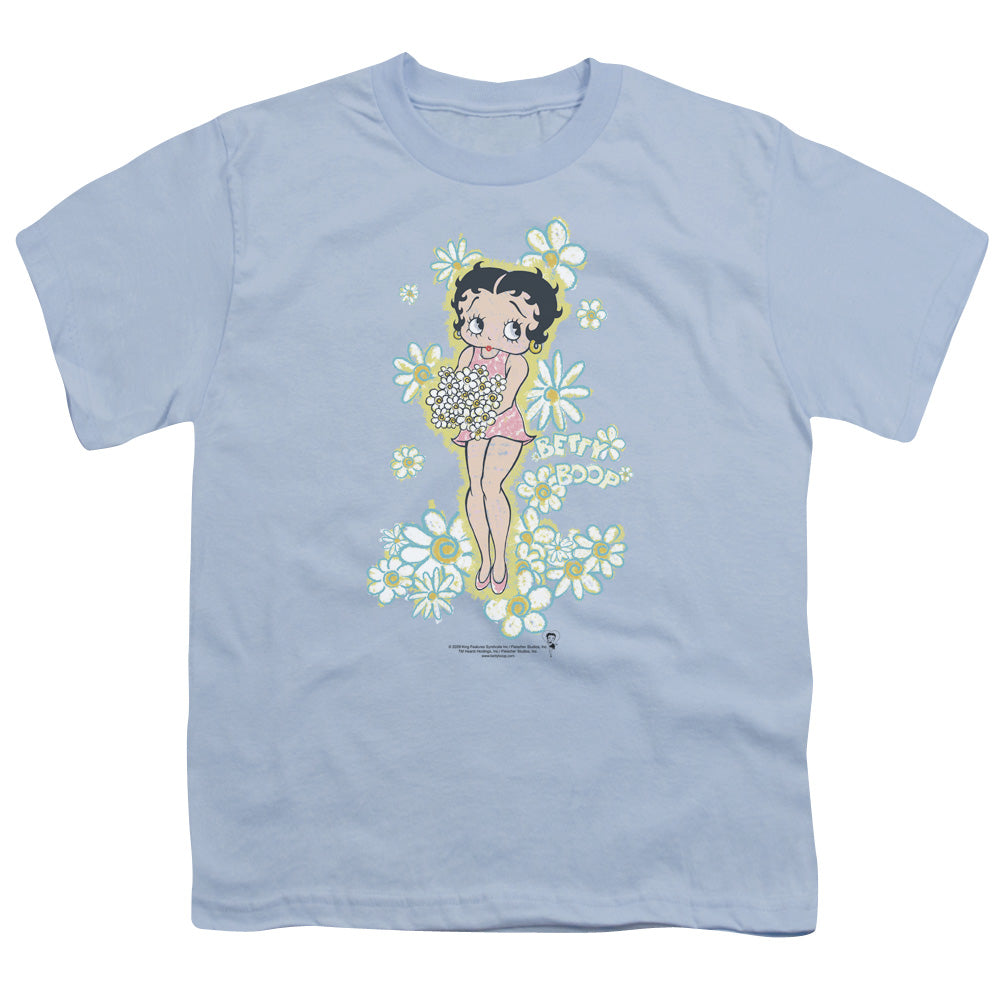 Betty Boop Flowers Licensed Kid's T-Shirt (Ages 4-7) SM-LG