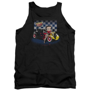 AN OFFCIALLY LICENSED BETTY BOOP HOT ROD BOOP ADULT UNISEX TANK TOP BLACK