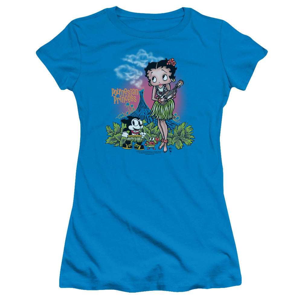Betty Boop Polynesian Princess Licensed Women's T-Shirt Juniors SM-MD