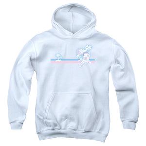 AN OFFCIALLY LICENSED BETTY BOOP RETO SURF BAND YOUTH HOODIE WHITE